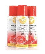 3 Ct Wilton 1.5 Oz Red Color Mist Food Color Spray For Cakes Cupcakes Co... - $370.47 MXN