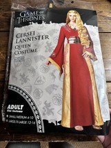Game Of Thrones Queen Cersei Lannister Red Luxury Dress Costume Size Sma... - £49.24 GBP