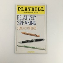 2011 Playbill Brooks Atkinson Theatre &#39;Relatively Speaking&#39; Caroline Aaron - £11.20 GBP