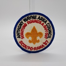 Vintage 1967 BSA Anthony Wayne Area Council Scout-O-Rama Rounds A Guy Ou... - $18.69