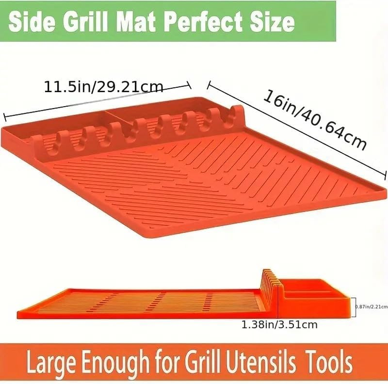 Emptycolor Silicone Grill Mat for Blackstone Griddle, Heat Resistant Non-Slip Gr Item image 2