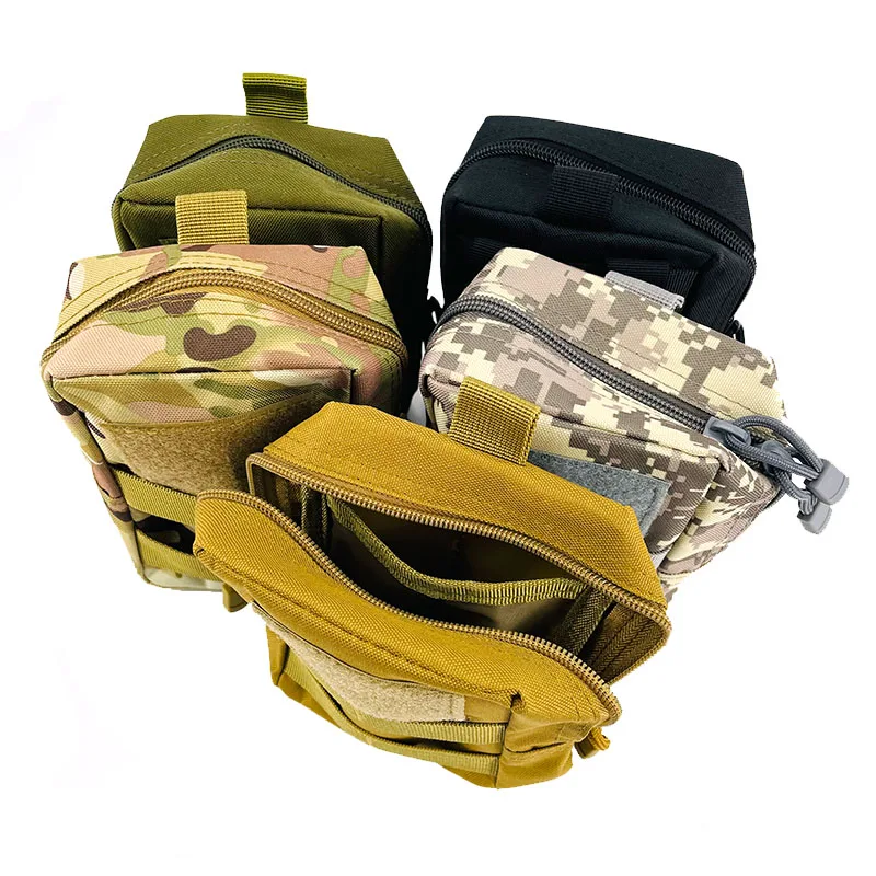 0d outdoor military a waist bag edc molle tool zipper waist pack accessory durable belt thumb200
