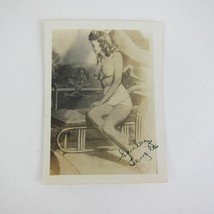 Shirley Temple Bikini Swimsuit Lounge Hollywood Actress Portrait Vintage 1940s - £15.97 GBP