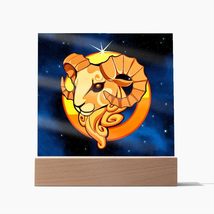 Zodiac Sign Aries - Square Acrylic Plaque - £31.89 GBP