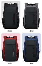 CEAVNI Backpack Men USB Charging Waterproof 15.6 Inch Laptop Casual Oxford Male  - £20.12 GBP