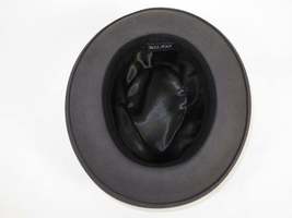 Men's Milani Wool Fedora Hat Soft Crushable Lined FD219 Charcoal Gray image 3