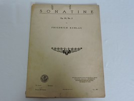 Sonatine OP 55, No 2 Friedrich Kuhlua 1913 Art Publication Society Antiq... - £10.19 GBP