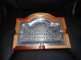 Oscar Valladares Tobacco & Co Pewter Ashtray. 11.5" L x 8.75" W x 1.75" H image 11
