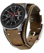 Samsung Galaxy Watch Band 46mm Vintage Replacement Genuine Leather Cuff ... - £37.82 GBP