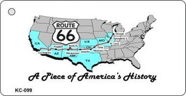 American History Route 66 Novelty Metal Key Chain - £9.39 GBP