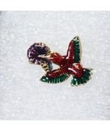 Humming Bird Enamel Brooch Pin Colorful  24mm L  x  18mm H - €5,89 EUR