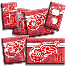 Detroit Red Wings Nhl Drw Hockey Team Logo Light Switch Outlet Wall Plates Cover - £9.43 GBP+