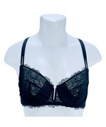 AUDEN Women’s Lingerie Black Lace Sheer Underwire Balconette Adjustable ... - $220.89 MXN