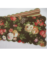 C&amp;F Koren Floral Brown Multi Quilted Table Runner and Placemat - £31.69 GBP