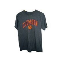 Men’s Large Short-sleeved Tee CLEMSON Tigers Heather Gray With Orange - $7.75