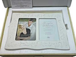 Lenox American By Design Opal Innocence Carved Double Invitation Picture 5" x 7" - $69.30