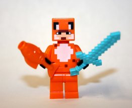 Building Block Fox Minecraft Game Minifigure Custom  - £5.46 GBP