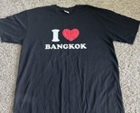 Men’s Funny T-Shirt Black I Love Bangkok - Thailand Size XL NWOT - $9.49