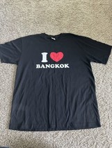 Men’s Funny T-Shirt Black I Love Bangkok - Thailand Size XL NWOT - £7.58 GBP