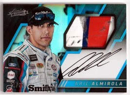Aric Almirola signed 2017 Panini Absolute Racing NASCAR On Card Auto/Rel... - £35.51 GBP