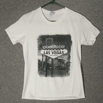 Las Vegas Strip Shirt Mens Welcome To Las Vegas T-Shirt Medium Vacation Wedding - £6.41 GBP