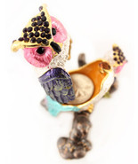 Baby Silver Owl Jewelry Trinket Box Bird Owls Decoration Animal Cute #MCK11 - £30.18 GBP