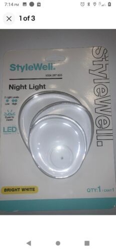 StyleWell Coral Dusk to Dawn & 2 Ways Switch Automatic LED Night Light Item image 2