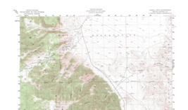 Powell Mtn. Quadrangle Nevada 1955 Topo Map USGS 1:62500 Topographic - £16.65 GBP