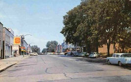 Main Street Looking North Cars Cassopolis Michigan 1961 postcard - $6.93