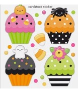 Stickers 3D Cute Cakes Halloween Cupcakes Ghost Spider - $11.99