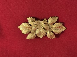 Vtg 3 Oak Leaf Gold Tone Brooch J295 - €6,33 EUR