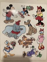 vintage walt disney characters sticker sheet - $11.88