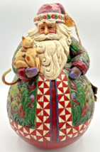 Jim Shore 4002418 Roly Poly Santa with Cat Figurine 9.5&quot; JS5 - £102.25 GBP
