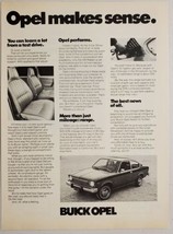 1977 Print Ad The Buick Opel 2-Door Fast Back Car Makes Sense - £11.13 GBP