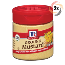 2x Shakers McCormick Ground Mustard Seasoning | .85oz | #1 Grade Mustard Seeds - £12.67 GBP