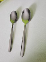 Two 2 Teaspoons Silverware Stainless Steel Replacements - £15.44 GBP