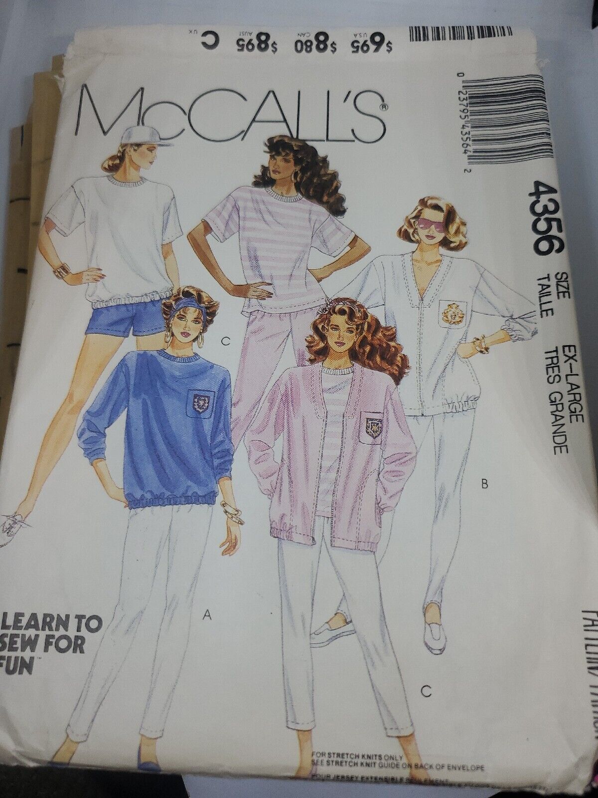 Primary image for McCall's 4356, Size Large (18-20)