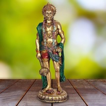 Hindu God Standing Hanuman Balaji Bajrang Bali Statue Sculpture &amp; Idol 10 inch - £59.34 GBP