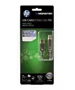 Premium HP Monster High-Speed USB Type A to B Cable 2.1m 7ft - Printer C... - $154.80 MXN
