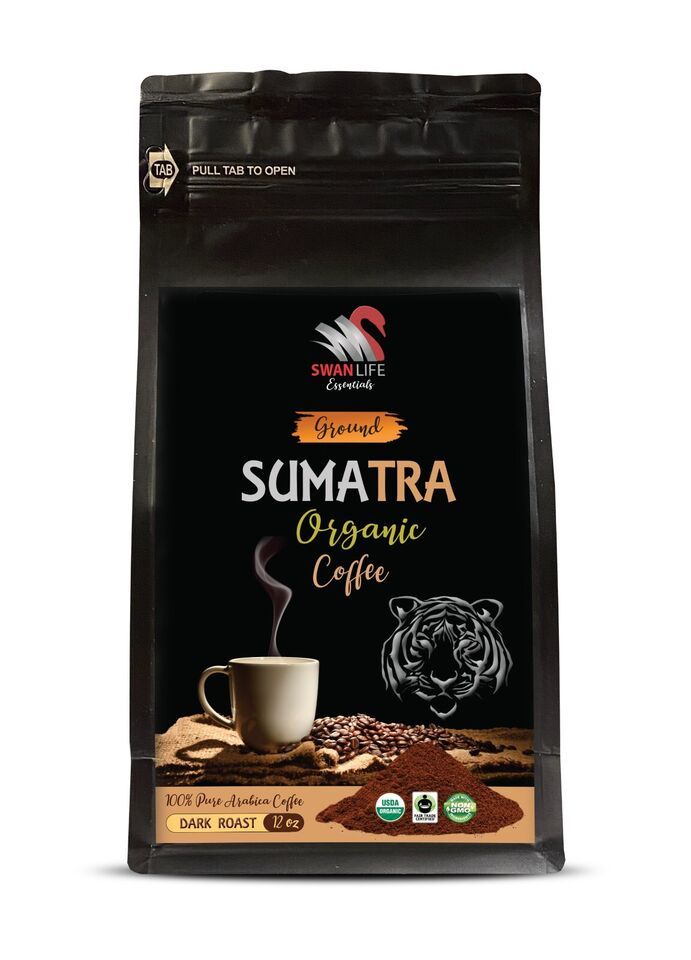 Pure Roast - SUMATRA GROUND ORGANIC COFFEE - Dark Perfection 1Pack - $18.88