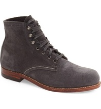 Handmade Men Gray Suede Ankle Boots, Men Casual Boots, Men Lace Up Boot - £119.61 GBP