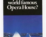 Sydney Australia Opera House Bennnelong Harbour Restaurant Cafe Mozart B... - £14.01 GBP