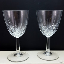 Cristal D&#39;Arques Diamant Claret Wine Glasses Set of 2 Diamond Vertical Cut 6 oz - £13.68 GBP
