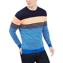 Club Room Mens Striped Ribbed Trim Crewneck Sweater - $22.00
