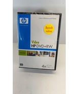 HP Video DVD + RW 5 Pack With Hard Cases New  - £7.84 GBP