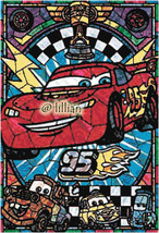 Stained Glass Art *Disney Cars &amp; Mater Friends* Cross Stitch Pattern - $4.95