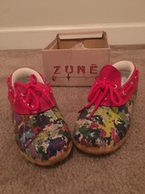 ZUNE Crazy Kids Paint Speckled Duck Shoes Lace-Up Choose Your Size &amp; Pattern - £27.37 GBP+