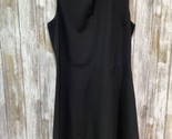 THEORY Women Dress size 4 Black V-neck Sleeveless Knee Length Wool Blend... - $46.74