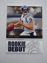 2005 Upper Deck Rookie Debut - Drew Brees #80 San Diego Chargers - $2.49