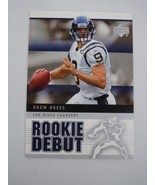 2005 Upper Deck Rookie Debut - Drew Brees #80 San Diego Chargers - $3.45 CAD